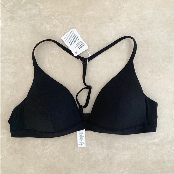 Lululemon Deep Sea Racerback Bikini top Black NWT